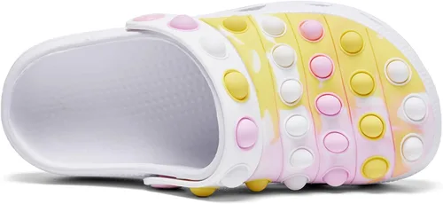 Miniatura 4 de Engtoy Zuecos para niños y niñas, zapatos de jardín sin cordones, sandalias divertidas y ligeras para la playa
