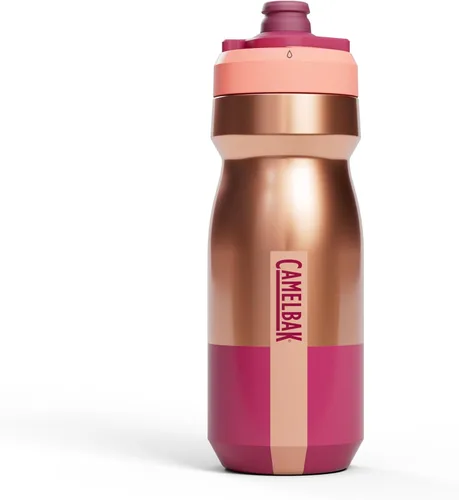 Miniatura 24 de CamelBak Podium Steel - Botella de agua térmica para bicicleta de acero inoxidable, color piedra, 18 oz