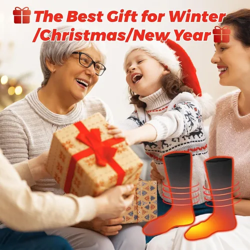 Miniatura 7 de Electric Heated Socks for Men Women, Battery Operated Washable Thermal Socks Winter Warm Socks for Outdoors Work Fishing Hunting Skiing Cycling