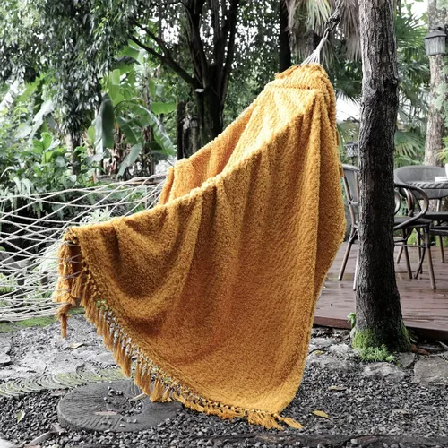 Miniatura 21 de Manta Sherpa de forro polar ultrasuave, tamaño Queen, manta de cama bohemia ligera y acogedora con borla decorativa, patrón reversible, 2 tonos