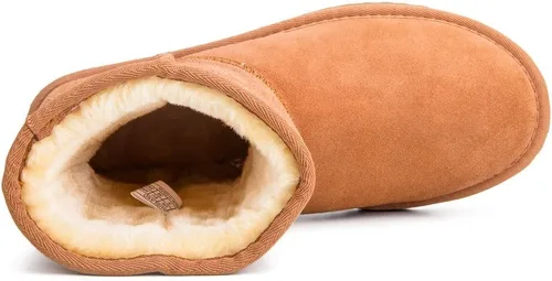 Miniatura 4 de AUSLAND Botas altas de cuero para nieve, clásicas, para mujer