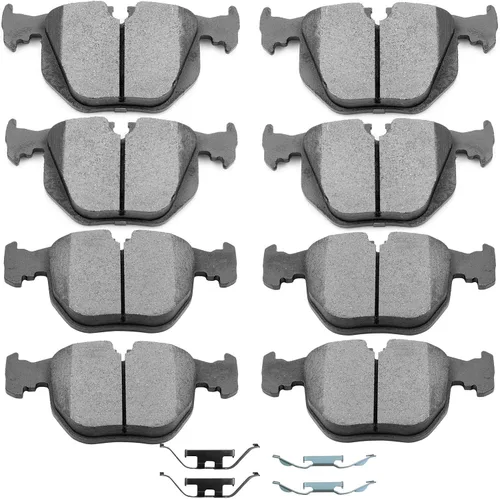 SCITOO - Juego de pastillas de freno de cerámica, 8 pastillas de freno para BMW 740i 1995, 1997-2001, BMW 740i, 1995-2001 para BMW 740iL, 2000-2003