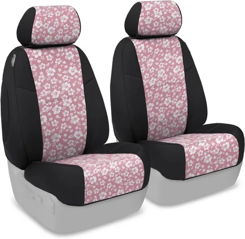 Miniatura 22 de Coverking Custom Fit Center 50/50 - Funda de asiento de cubo para modelos seleccionados Chevrolet Suburban - Neopreno (negro)