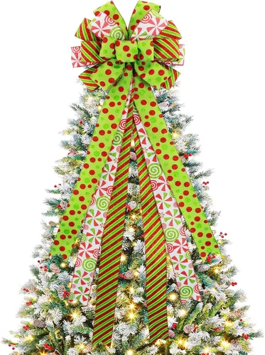 Miniatura 10 de Lazos para Coronar Árbol de Navidad Cuadros de Búfalo Rojo Negro Blanco Adornos Hechos a Mano para Corona Puerta Arpillera Decoración Rústica