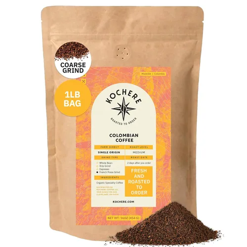 Miniatura 18 de Café molido colombiano Medellín, granos de café tostado medio de origen único, recién tostado a pedido, café molido orgánico, grado especial