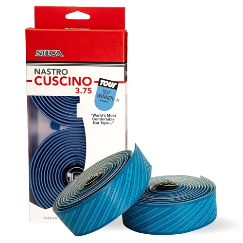 Miniatura 13 de SILCA Nastro Cuscino - Cinta para manillar de bicicleta, color negro de 0.098 pulgadas, cinta de barra de bicicleta extra gruesa, viene con tapones