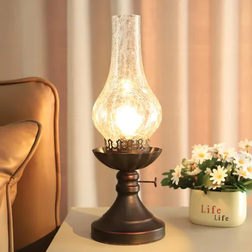 Miniatura 11 de Lámpara rústica, lámparas de mesita de noche retro, lámpara de granja, lámpara de dormitorio, lámparas para mesita de noche, lámpara de mesa