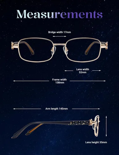 Miniatura 4 de TIJN Lentes de bloqueo de luz azul para mujeres y hombres, gafas cuadradas de acetato con marco de metal para cosplay y niñas de anime, Rin