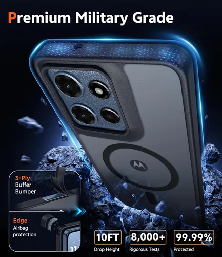 Miniatura 1116 de FNTCASE Funda para iPhone 13 Pro-Max: Fundas magnéticas transparentes compatibles con Magsafe Slim anti amarillamiento protección contra caídas