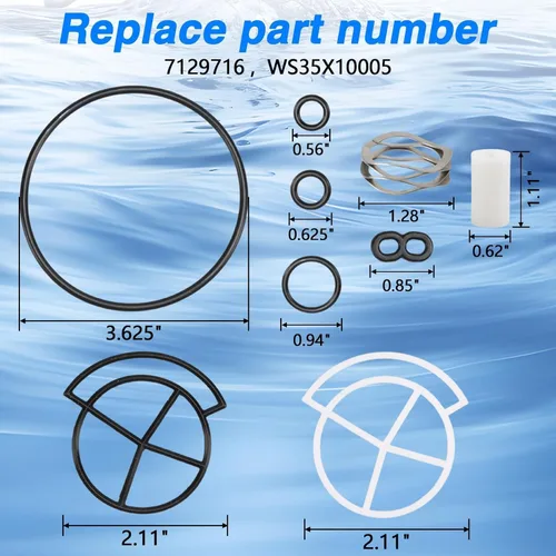 Miniatura 7 de Kit de sello de suavizante de agua, kit de reparación de disco de rotor de suavizador de agua, compatible con Whirlpool GE Sears Kenmore Morton