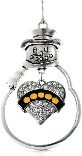 Miniatura 73 de Inspired Silver - Big Sis - Adorno de Navidad plateado - Adorno de árbol de Navidad con dije de corazón con circonita cúbica - Decoración colgante