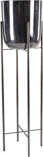 Miniatura 7 de CosmoLiving by Cosmopolitan - Maceta de metal para interiores y exteriores, maceta grande con soporte extraíble, juego de 2 macetas de 39 pulgadas
