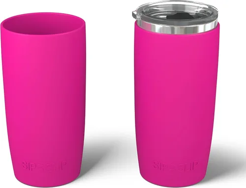 Miniatura 27 de Funda de silicona para vasos, compatible con vasos Yeti, RTIC, Ozark Trail, Magellan y más. Fundas aisladas personalizadas para enfriar latas