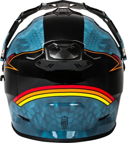 Miniatura 2 de Fly Racing Trekker Cold Weather MX ATV Off-Road Motorcycle Helmet Pizarra/Negro/Rojo (Dual Shield)