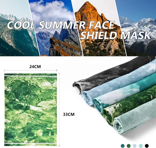 Miniatura 6 de MCTi - Mascada para el cuello con protección UV, UPF 50, para correr, pescar, pasamontañas, turbante.