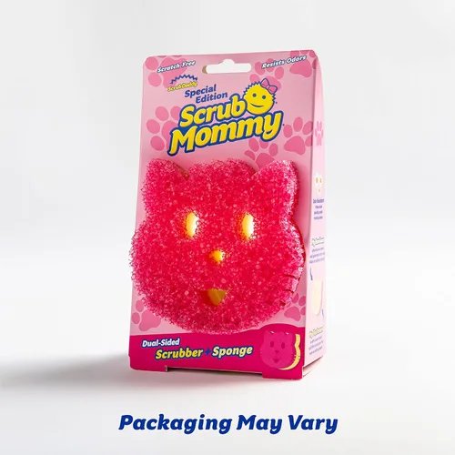 Miniatura 2 de Scrub Daddy Scrub Mommy Special Edition Pets Cat - Esponja multiusos para platos sin arañazos, sin BPA y fabricada con espuma de polímero, esponja