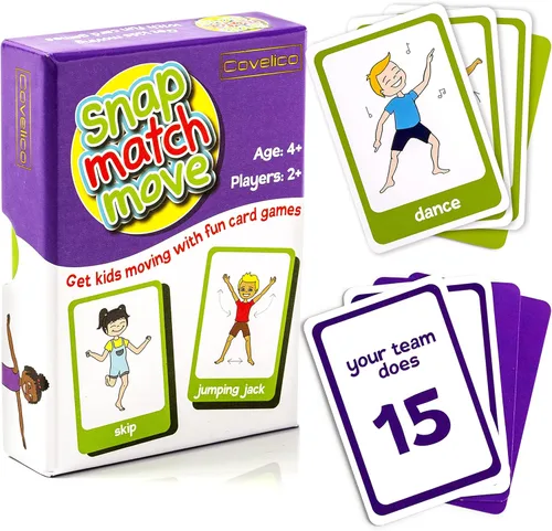 Tarjetas de ejercicios para niños – Equipo de PE para la escuela primaria, equipo de entrenamiento para niños, juegos de ejercicio, ejercicio en el
