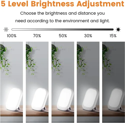 Miniatura 3 de LASTAR Sun Lamp 10,000 Lux Daylight Lamp with Memory Function 5 Adjustable Brightness Levels 4 Color Temperature 4 Timer Funtion Sunlight Lamp