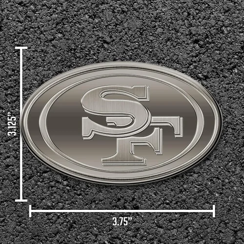 Miniatura 6 de Rico Industries NFL Football Standard Oval Antique Nickel Auto Emblem for Car/Truck/SUV