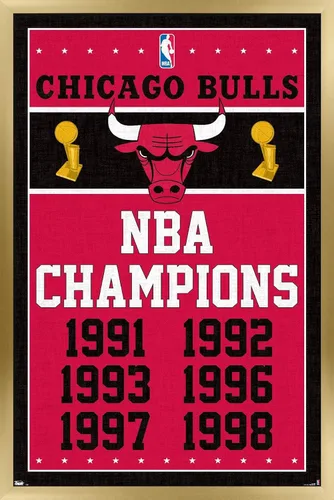 Miniatura 12 de Trends International NBA Chicago Bulls - Póster de pared de Champions 13, 14.725 x 22.375 pulgadas, versión premium sin marco