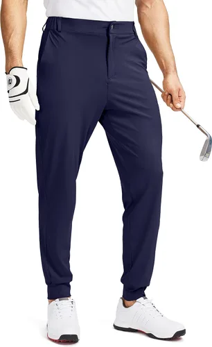Soothfeel Pantalones deportivos de golf para hombre con 5 bolsillos, ajustados, elásticos, para correr, viajes, trabajo, para hombre