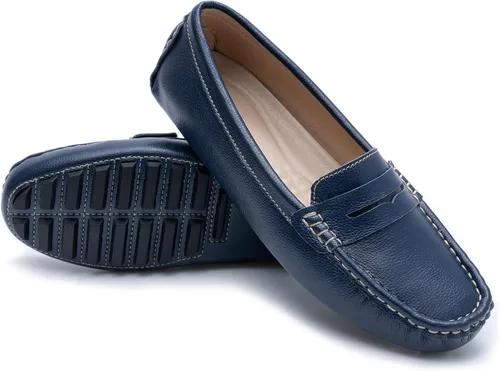 Miniatura 5 de Heydonic Mocasines para mujer, mocasines suaves, casuales, para caminar, conducir, oficina, penny planos, zapatos de barco para mujer, sin cordones