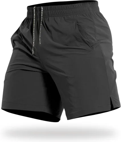 Miniatura 17 de CANGHPGIN Pantalones cortos deportivos de entrenamiento para hombre de 7 pulgadas / 5 pulgadas, de secado rápido, pantalones cortos de correr