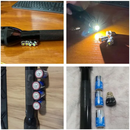 Miniatura 3 de Bombilla LED de repuesto para linterna 4CD, 4 celdas, 6-24 voltios, 18 voltios, 19.2 voltios, kit de conversión, linternas, bombilla, P13.5S PR2 3W
