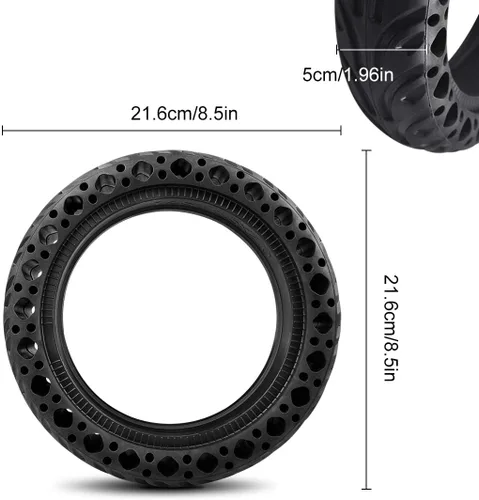Miniatura 4 de Neumáticos de repuesto para patinete con panal de abeja colorido sólido para Xiaomi M365Pro 8.5 pulg