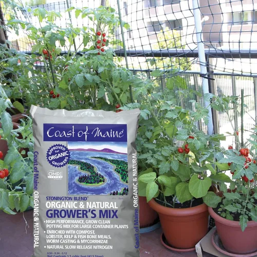Miniatura 3 de Coast of Maine CMSBO15 Mezcla de tierra para macetas Stonington Blend de agricultores orgánicos con ingredientes oceánicos totalmente naturales