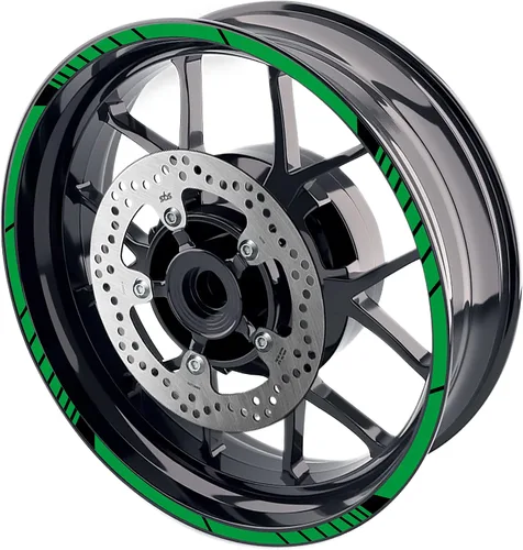 Miniatura 21 de MC MOTOPARTS Pegatinas de llanta exterior de 17 pulgadas C02B compatibles con YZF R125 MT125 MT07 MT10 MT25 FZ25 MT03 (azul)