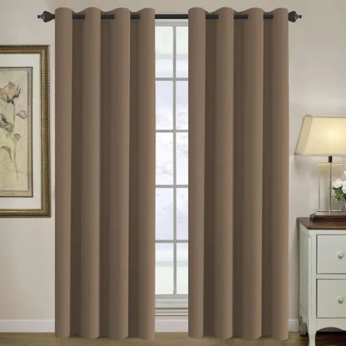 Miniatura 61 de H.VERSAILTEX - Cortinas blackout con aislamiento térmico y ojales en la parte superior, para patios, puertas correderas y división de habitaciones