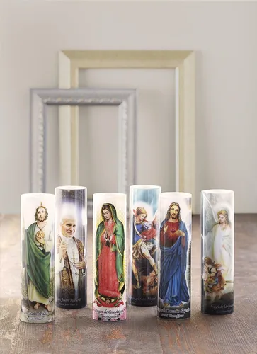 Miniatura 7 de Stonebriar Señora de los milagros LED sin llama Devocional (paquete de 2)