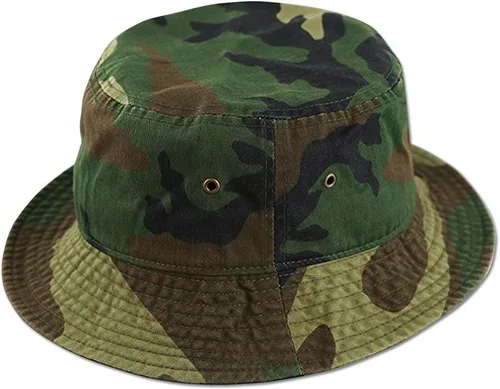 Miniatura 15 de Sombrero de cubo de algodón Pesca Boonie visera visera Sun Safari Verano Camping