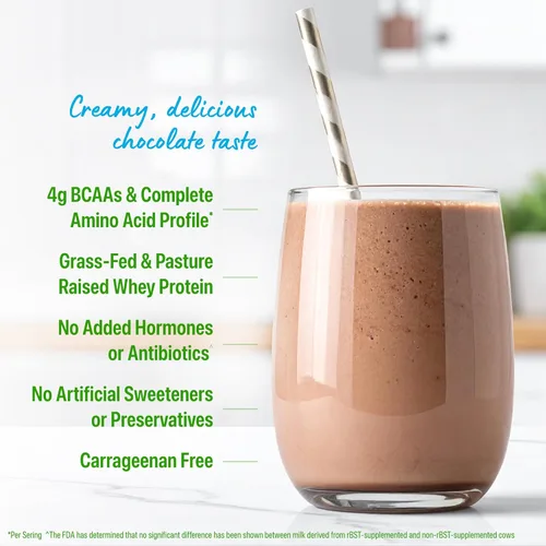 Miniatura 4 de De Orgain Grass, Fed Whey, proteína en polvo, 2 sabores, 11 onzas, 12