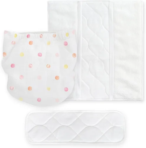 Miniatura 7 de SmartNappy - Muselina de algodón de Amazing Baby, funda híbrida para pañales de tela NextGen + 1 inserto reutilizable bi-fold + 1 refuerzo Mini