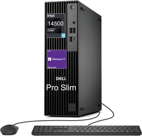 Dell Escritorio empresarial Pro Slim (Optiplex 7020 SFF) de próxima generación, Intel 14 Core i5-14500, 16 GB DDR5 RAM, 512 GB SSD, HDMI y DP, WiFi