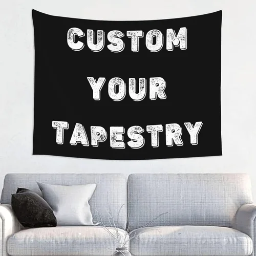 Nedota Tapiz personalizado para cargar imágenes para colgar en la pared, telón de fondo personalizado con foto y texto, carteles personalizados para