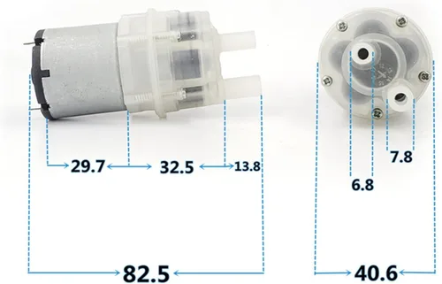 Miniatura 2 de Bomba de agua de diafragma autocebante DC 12V bomba de agua autocebante Mini pistón de diafragma eléctrico Bombas de 5 cámaras de aire Gran caudal