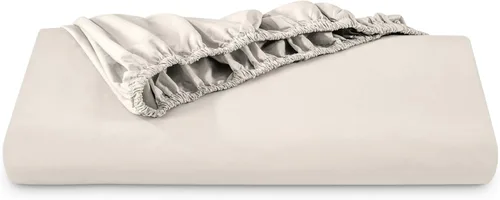 Miniatura 25 de Bare Home Sábana bajera ajustable 100 % algodón orgánico tamaño Queen, tejido de percal crujiente, ligera y transpirable, sábana bajera de bolsillo