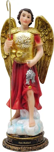 Miniatura 3 de DVDMATINEMOVIES - Estatua de resina de Arcángel San Rafael, varios tamaños, material de resina, arcángel San Rafael, decoración del hogar, eventos