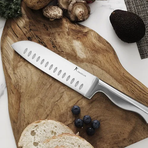 Miniatura 8 de Kangdelun Juego de cuchillos de cocina ultra afilados de 15 piezas con bloque de madera