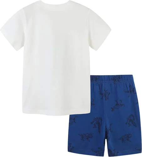 Miniatura 2 de Funnymore Toddler Boy Cotton Summer Short Sleeve T-Shirt and Short Set