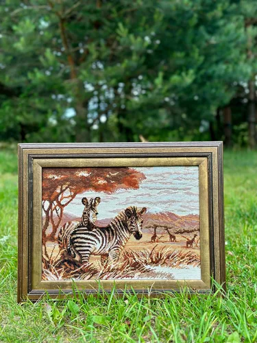 Miniatura 2 de RIOLIS - Zebras in the Savannah 1143, Kits de punto de cruz 15,75" x 11,81", Kits de punto de cruz para principiantes y avanzados, Kit de punto