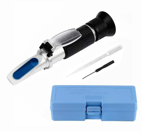 Miniatura 7 de Refractómetro Brix 0-32% Brix Meter para probar el contenido de azúcar en frutas, refractómetro portátil Brix Tester para hacer jarabe de arce