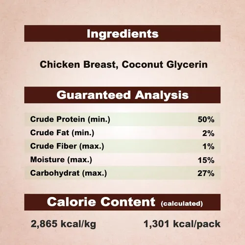 Miniatura 6 de A Freschi srl Cecina de pollo para perro, golosinas totalmente naturales para perros, alta en proteínas, saludable y fácil de digerible, masticables