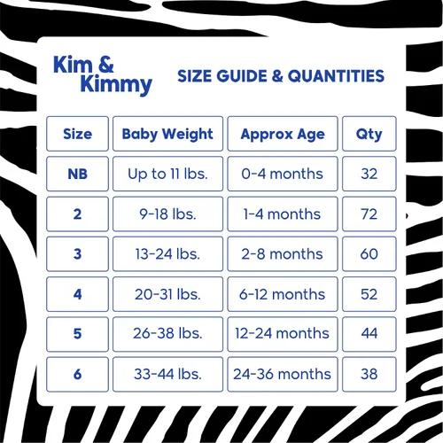 Miniatura 6 de Kim & Kimmy Pañales ecológicos, talla 6, 33-44 libras, 38 pañales – Protección contra fugas de 12 horas, sin erupciones, hipoalergénico, ultrasuave