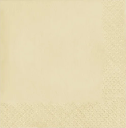 Miniatura 30 de Creative Converting 663276B Toque de color - Servilletas de papel de 2 capas para almuerzo (50 unidades), dorado brillante, 16.5 cm x 16.5 cm Oro