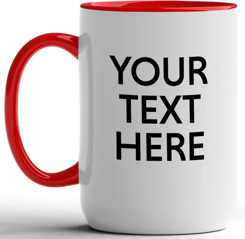Miniatura 11 de GotPrint Tazas personalizadas con texto, taza personalizada con mensaje, regalo personalizado, diseño de doble cara, taza de café única, borde Negro