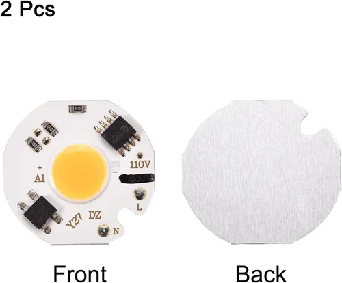 Miniatura 4 de MECCANIXITY Bombilla LED de chip 110 V 12 W blanco cálido 3000-3200 K sin conductor de alta potencia Floodlight Módulo de lámpara de aluminio Junta